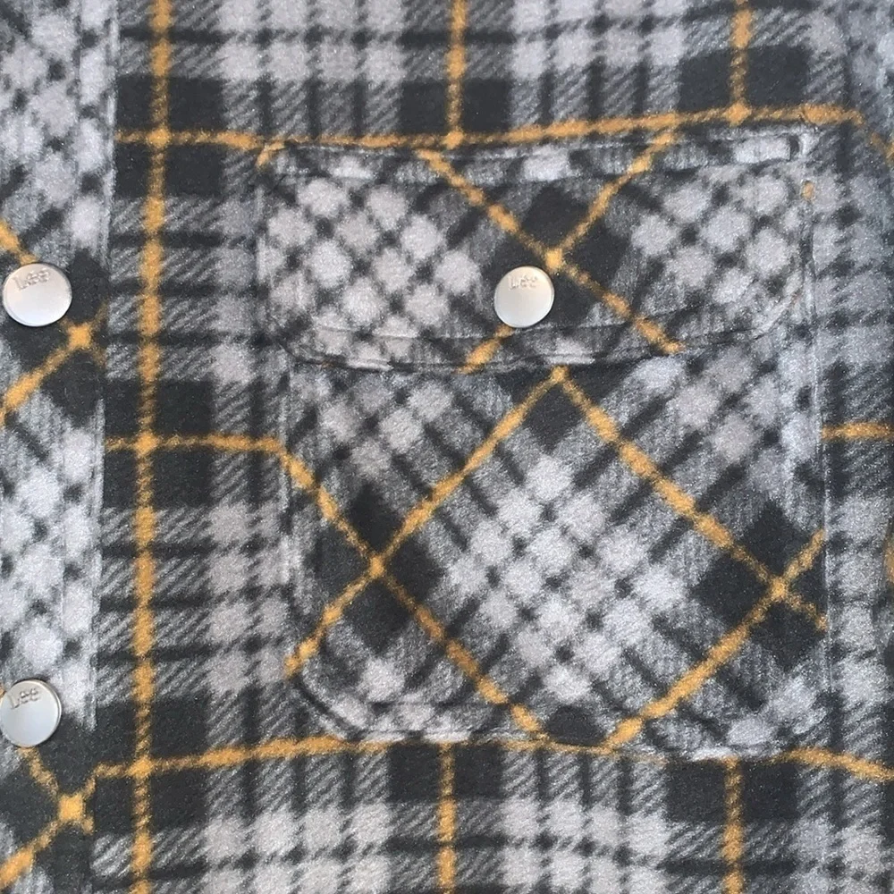 NWT Lee Regular Fit Plaid Fleece Shirt Jacket S